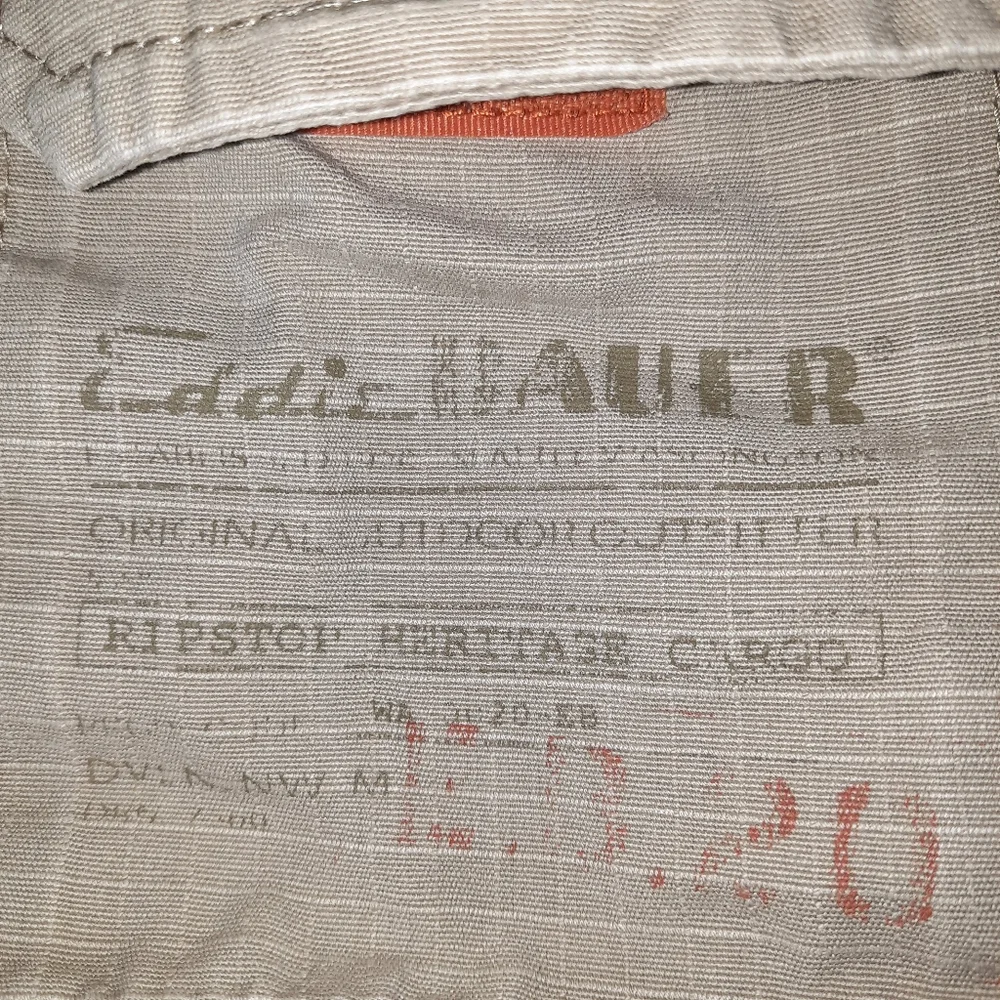 Eddie Bauer EB20 Ripstop Heritage Cargo Pants Tan SZ 38x32